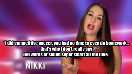 Nikki rationalizes things