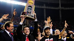In 2013, Pitino became the only coach to win a national championship at two different schools.