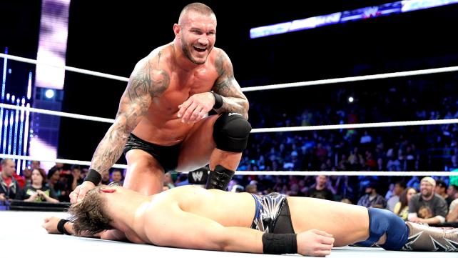 Randy Orton makes an example out of the Miz because that's what he does. [Photo Courtesy of WWE]