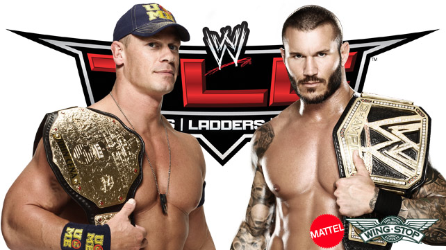 For the first time ever, both top titles will be hanging above the ring in a TLC match. (Courtesy WWE)