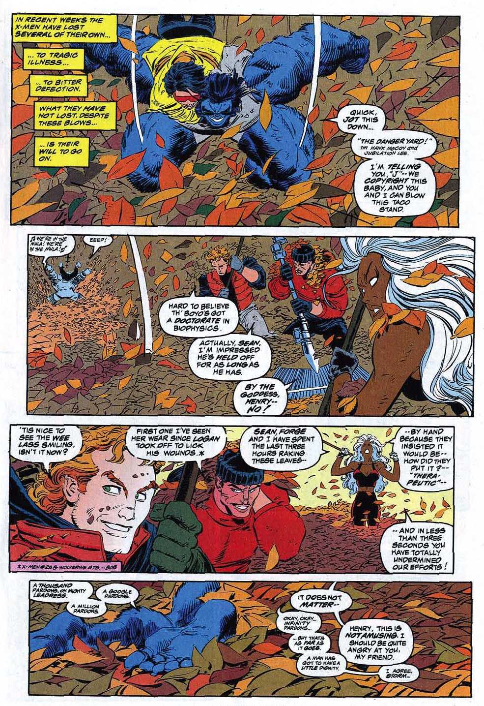 X-Men: The Animated Series' Maya Angelou take on Storm occasionally spilled over into the comics.