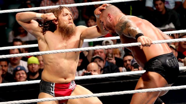 Looking to settle a score, Daniel Bryan battles WWE champion Randy Orton. Will Bryan definitively upset the face of WWE? Will the Wyatt Family get involved? Well, you'll just have to read and find out. [Photo courtesy of WWE.com]