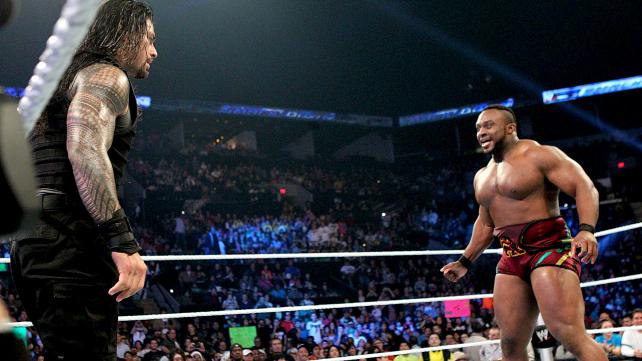 Big E Langston shows the Shield why he is a force to be reckoned with on the Christmas edition of Smackdown.
