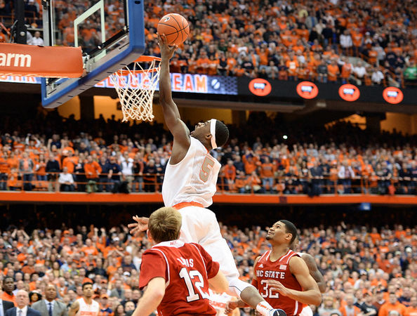 Senior forward C.J. Fair is the leader of the undefeated Syracuse Orange in their first year as members of the ACC. 