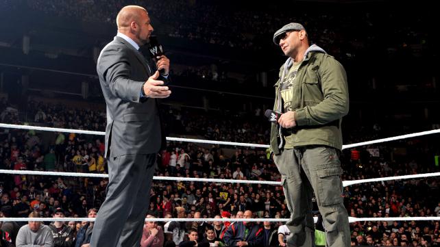 All the Batista douchiness you can handle! Tonight, he faces Sheamus. Plus, the Big Show takes on Bray Wyatt.