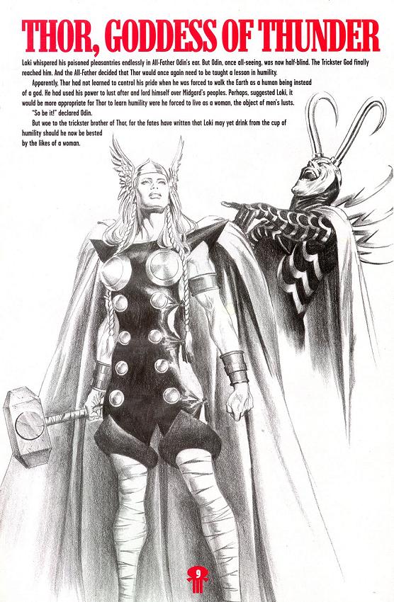 In Earth X, the 1999 maxiseries depicting a "what if" potential future of the Marvel Universe, Odin got a little more creative in his attempts to humble Thor.