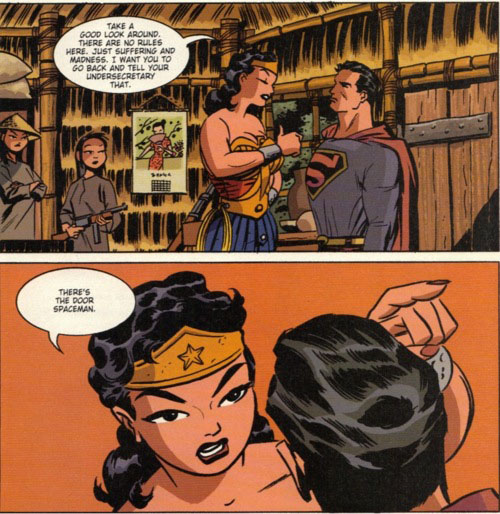 Darwyn Cooke's New Frontier might be a good place to look for Wonder Woman ideas.
