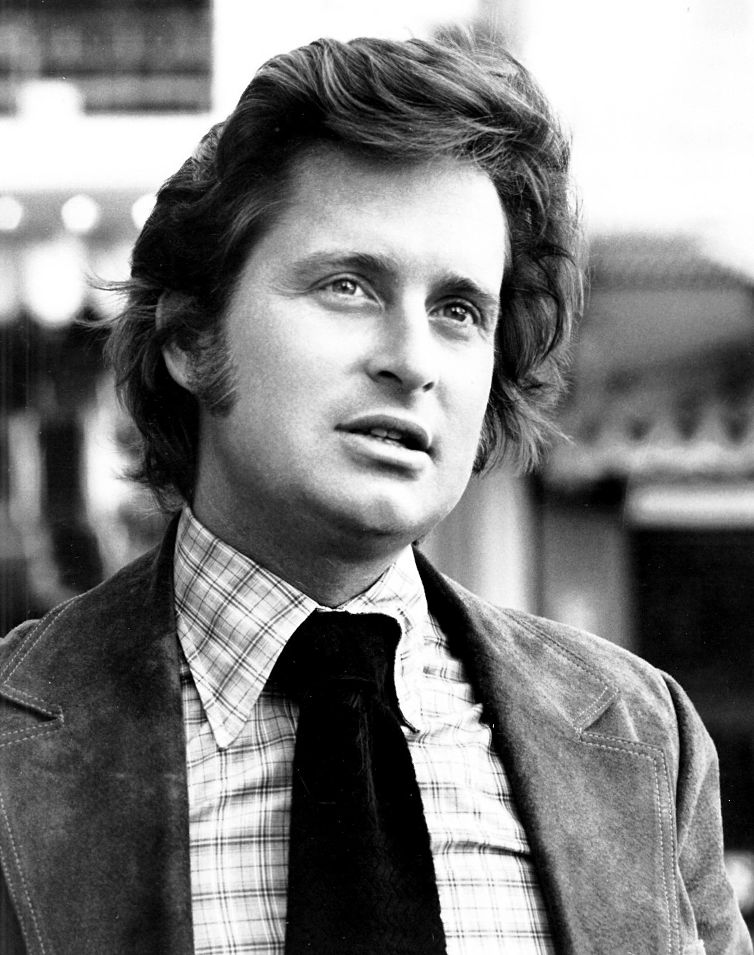 A young Michael Douglas with what can only be described as pristine hair.